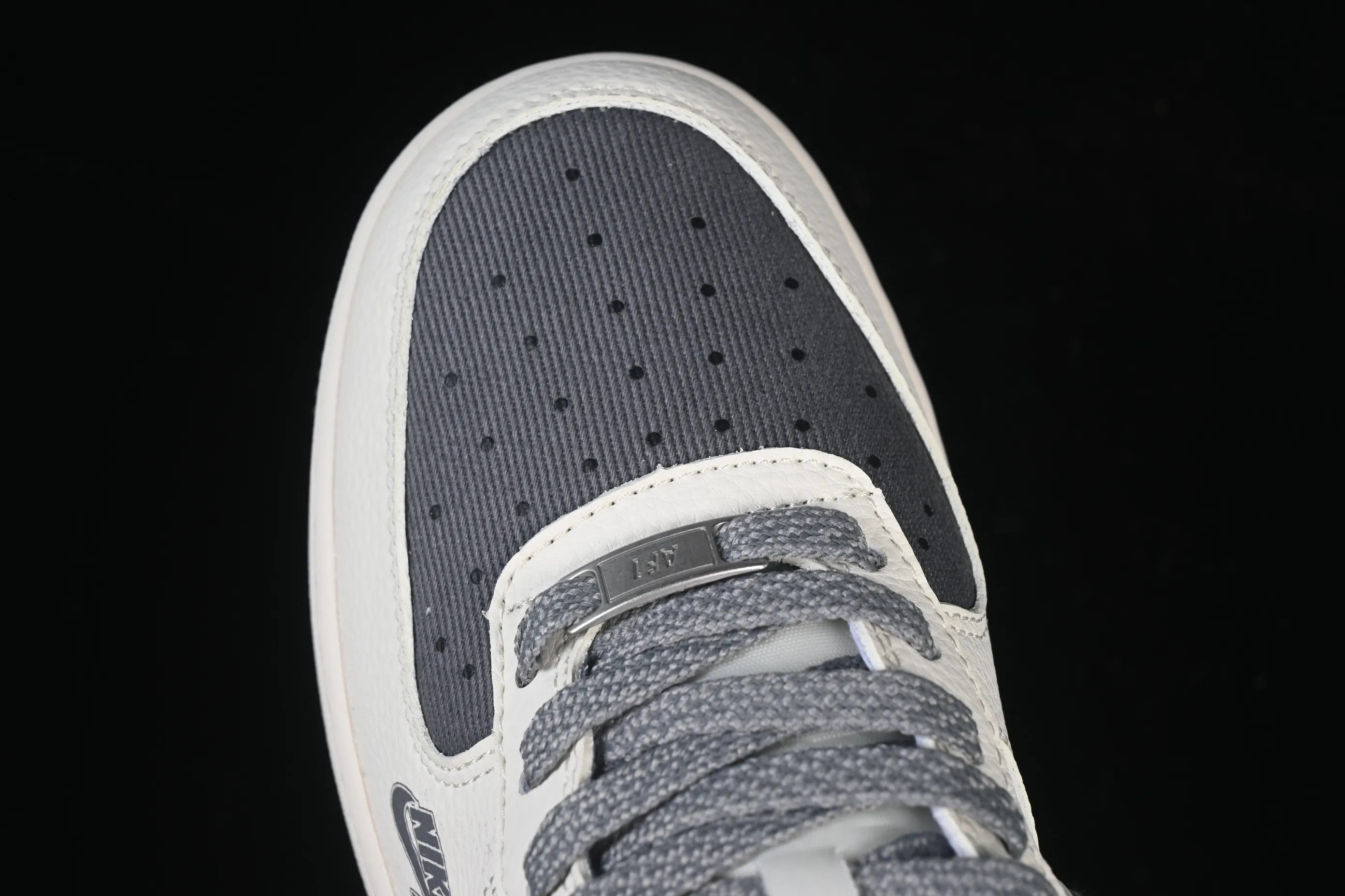 All categories Nk Air Force 1 Air Force series Nk Air Force 1 Low Air Force low-top Nike Air Force 1'07 Low Stusi co-branded rice dark gray canvas Air Force 1 low-top casual sneakers JP8028-011